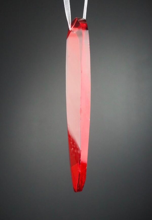 Glas pendant  red 12 cm - Image 2