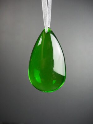 Glas pendant green 6 cm