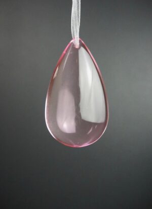 Glas pendant pink 6 cm