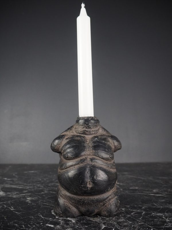 Naked man CH in black stone finish