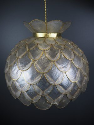 Capiz Hanging Lamp 16"