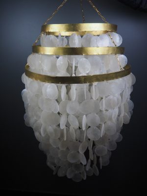 Brass 3 Layered Chandelier 20x24"