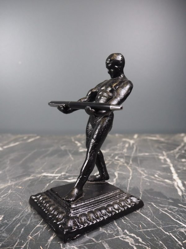 Strong man pen holder
