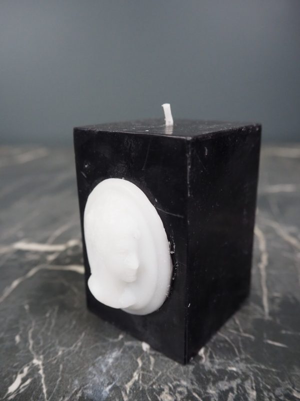 Wax candle portrait black - Image 2
