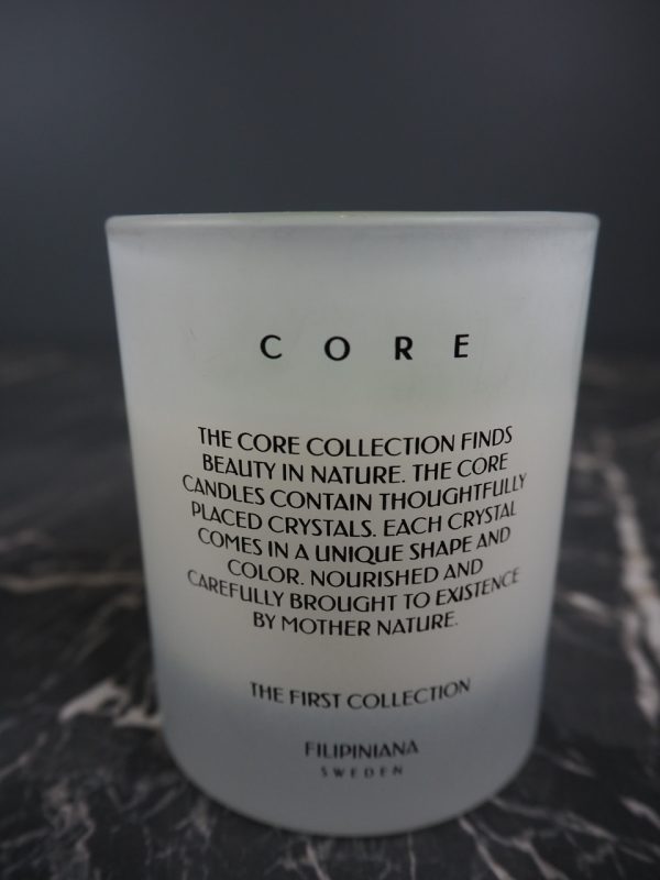 Frosted white candle black ceder - Image 5