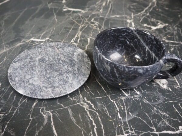 Mirabel Marble cup & saucer black - Image 7