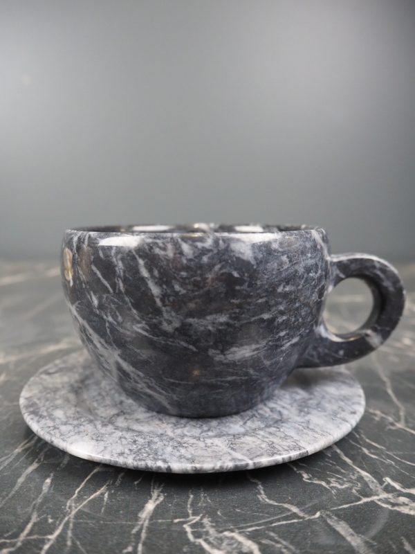 Mirabel Marble cup & saucer black - Image 8