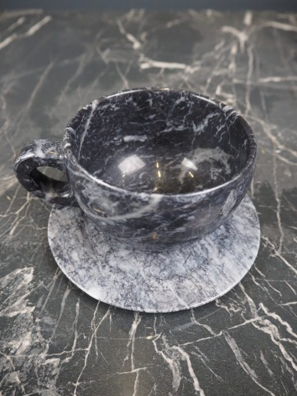 Mirabel Marble cup & saucer black - Image 11