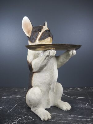 Otis French bulldog w tray