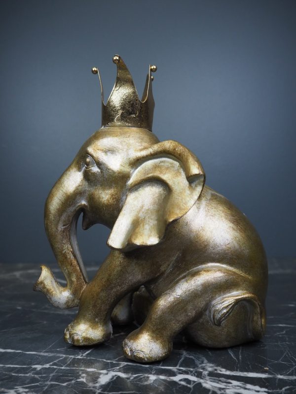 Elephant w crown - Image 3
