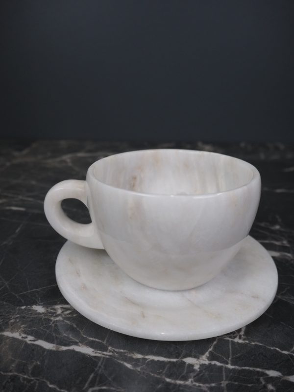 Mirabel Marble cup & saucer white - Image 5