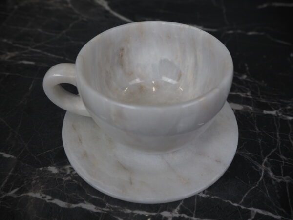 Mirabel Marble cup & saucer white - Image 7