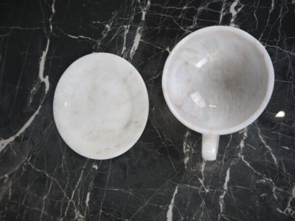 Mirabel Marble cup & saucer white - Image 9