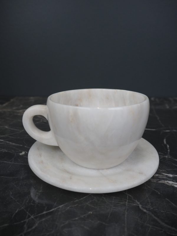 Mirabel Marble cup & saucer white - Image 11