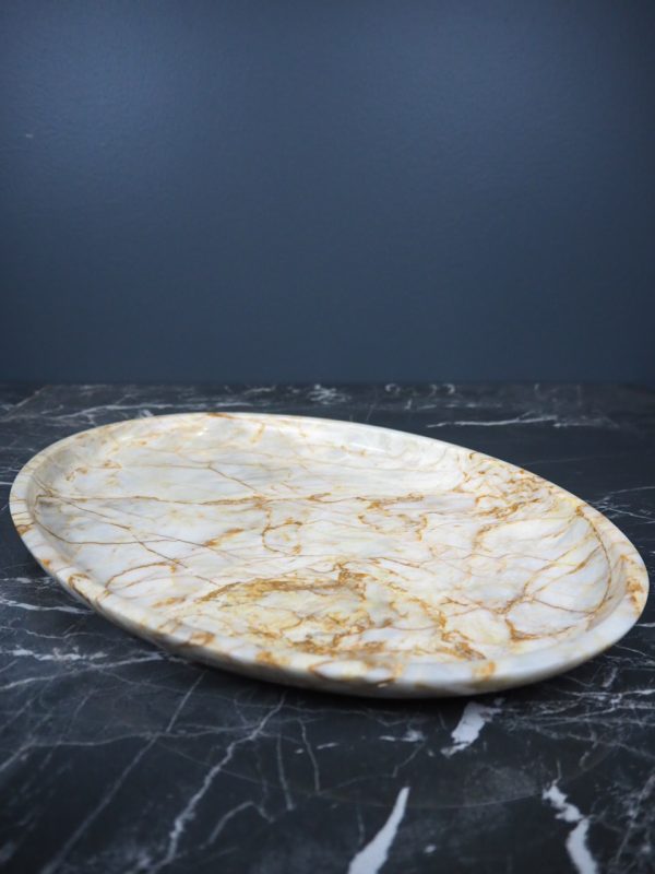 Marble oval tray L century - Image 4