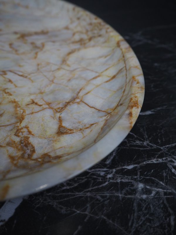 Marble oval tray L century - Image 7