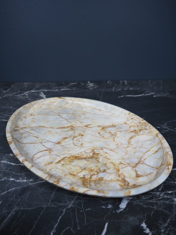 Marble oval tray L century - Image 11