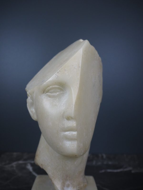 Aphrodite head on base  White - Image 2