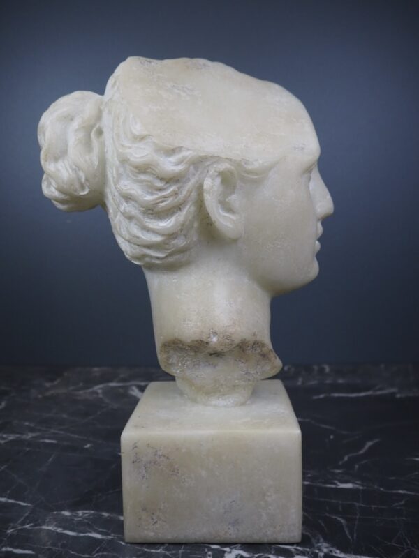Aphrodite head on base  White - Image 3