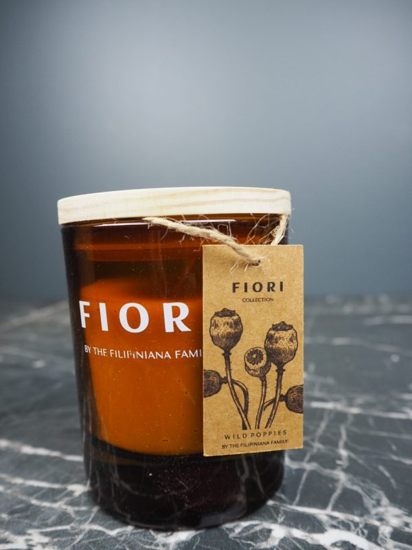 Fiori red poppy candle - Image 5
