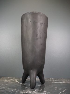 Tall tri vase matt black