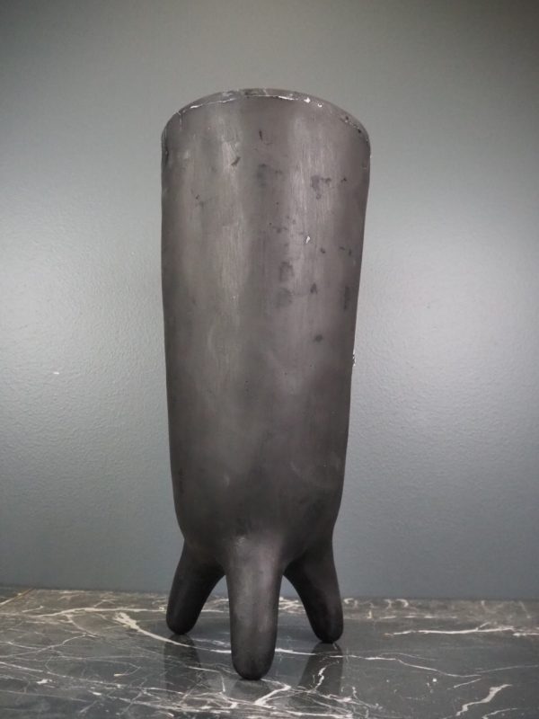 Tall tri vase matt black