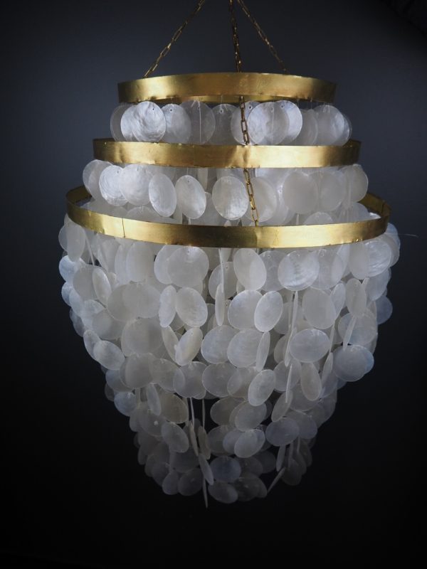 Brass 3 Layered Chandelier 20x24" - Image 5