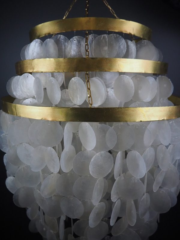 Brass 3 Layered Chandelier 20x24" - Image 6