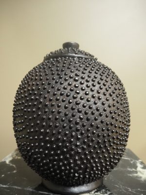 Lobi pot matt black large