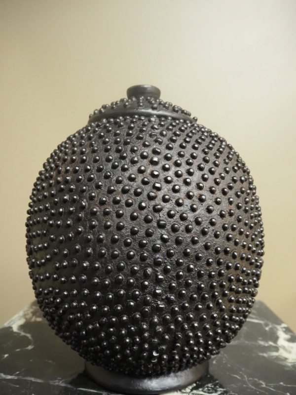 Lobi pot matt black large
