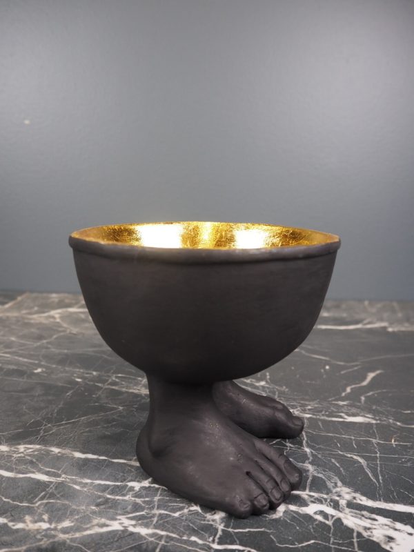 Round pot blk w/ GL inside