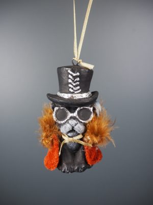 Steampunk dog black/silver