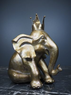 Elephant w crown