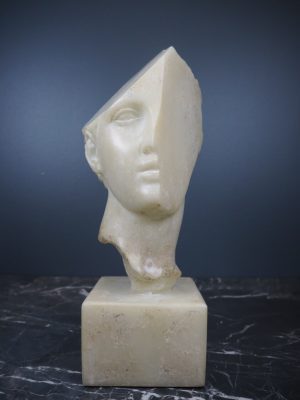 Aphrodite head on base  White