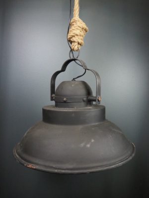 Lamp w rope and glass