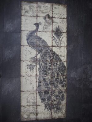 Peacock floor decor