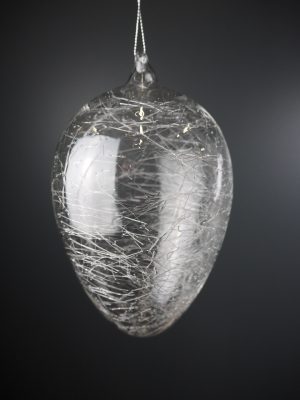 10x15cm clear egg with glass