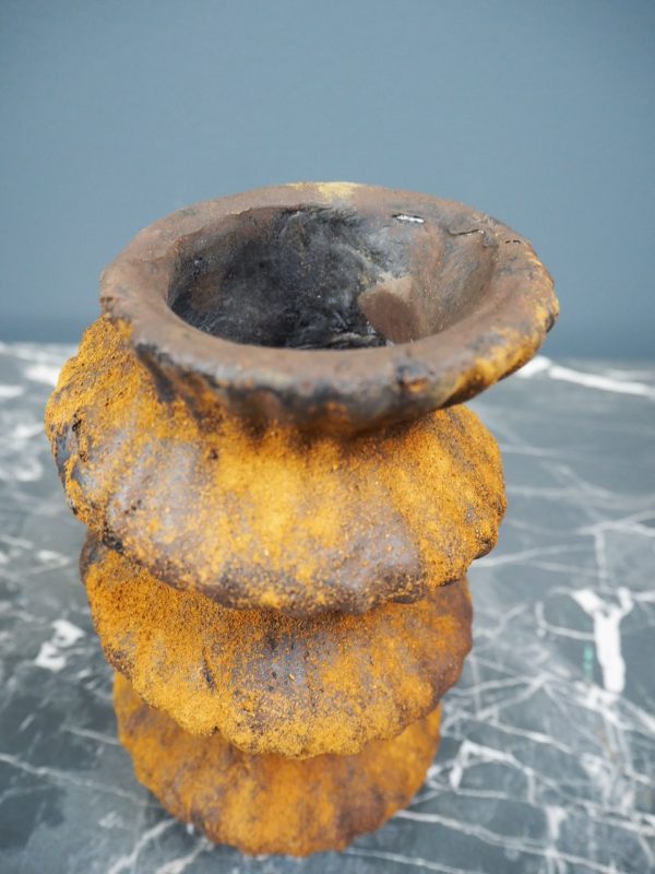 Spiral Vase in Faux Rust - Image 3