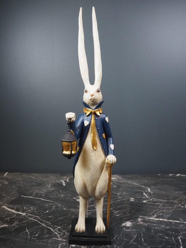 Long-eared Rabbit w Cane Blue - Image 3