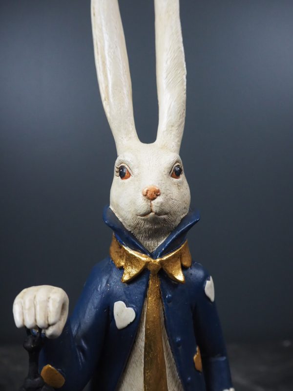 Long-eared Rabbit w Cane Blue - Image 4
