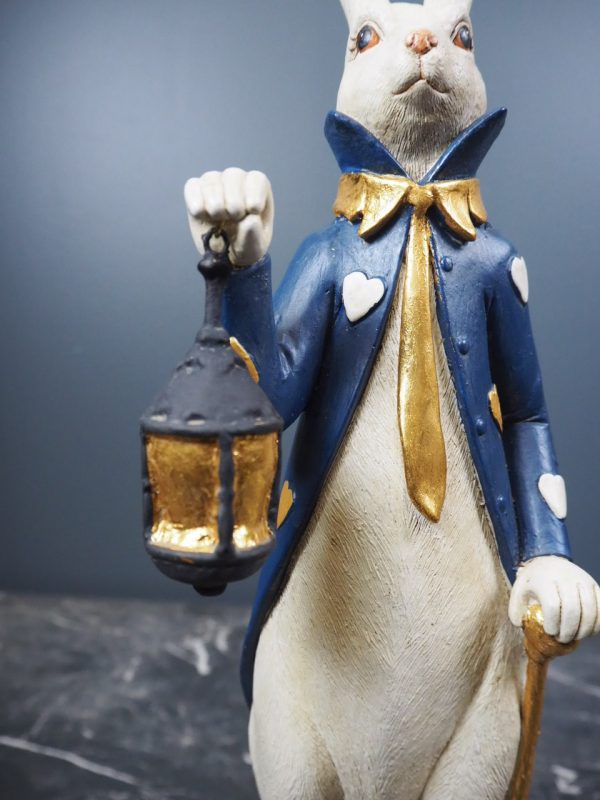 Long-eared Rabbit w Cane Blue - Image 5