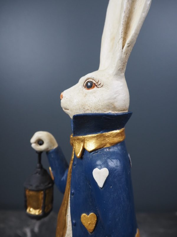 Long-eared Rabbit w Cane Blue - Image 6
