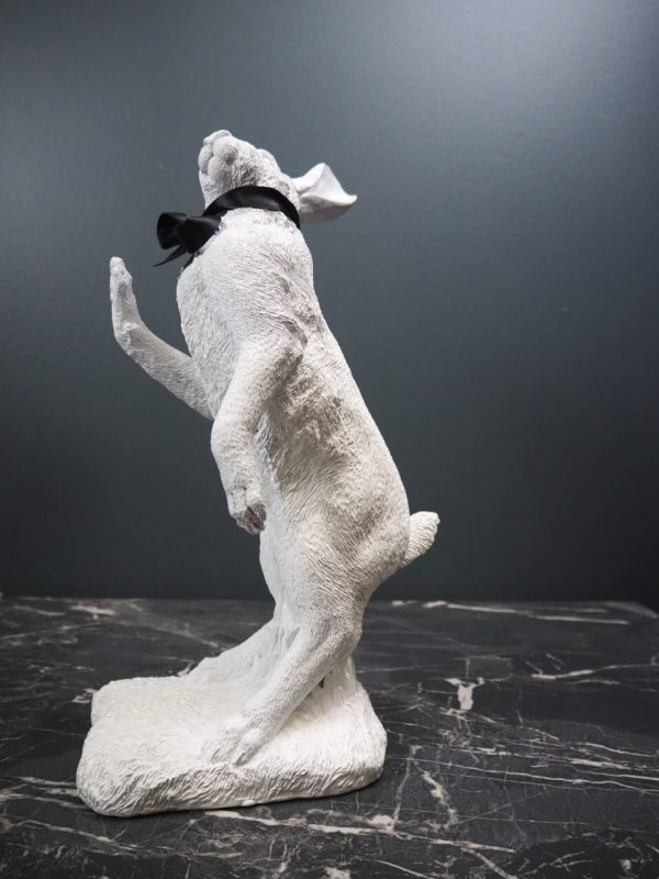Hare Playing Games White with ribbon Black - Image 4