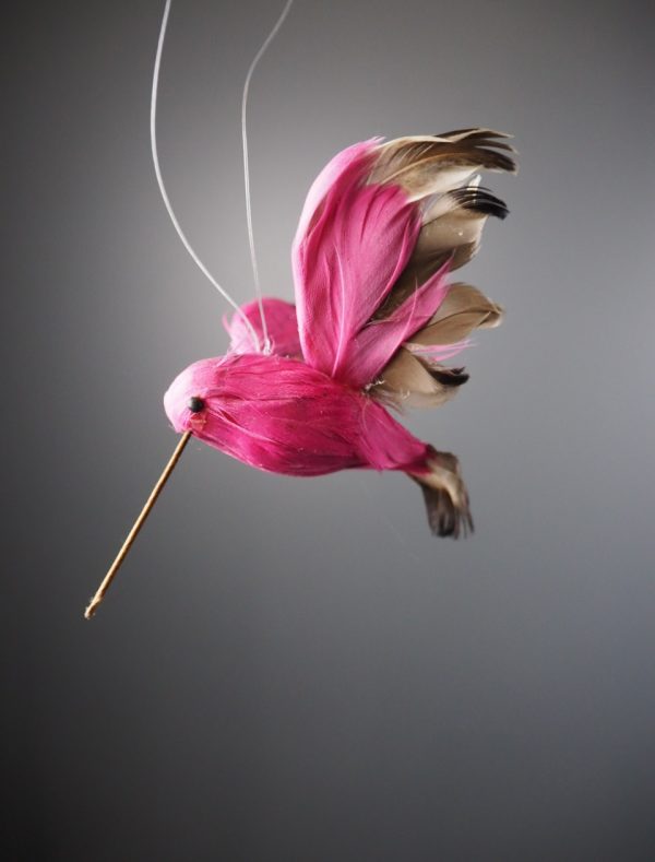 Bird orn dark pink - Image 2