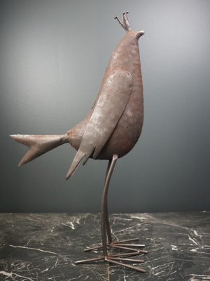 Bird grey Standing