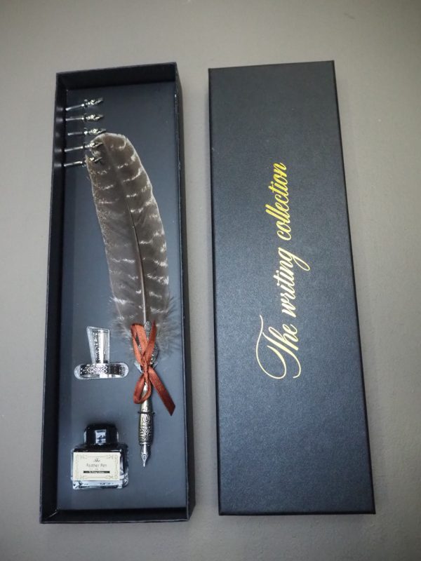 Quill feather pen set Writers collection