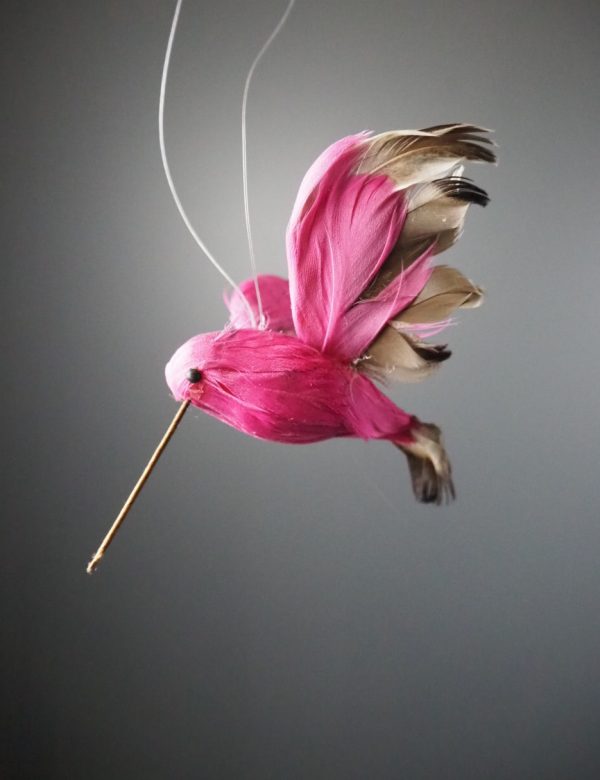 Bird orn dark pink