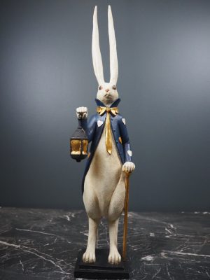 Long-eared Rabbit w Cane Blue
