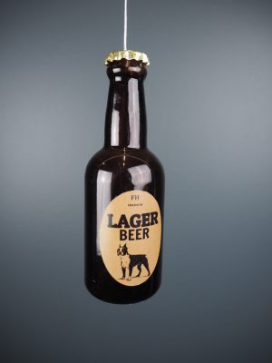 Beer glass bottle