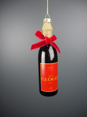 Glögg  glass bottle